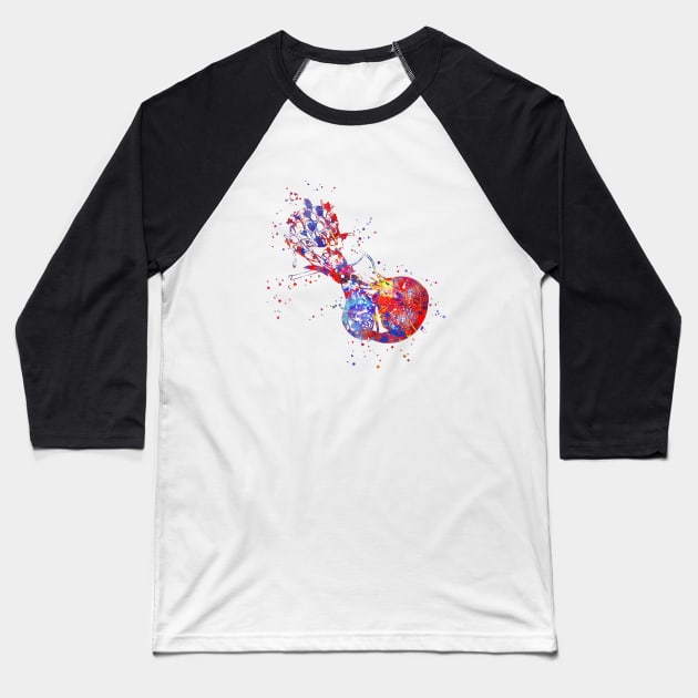 Pituitary gland Baseball T-Shirt by RosaliArt